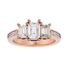 Egypt Diamond Three Stone Ring