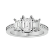 Egypt Diamond Three Stone Ring