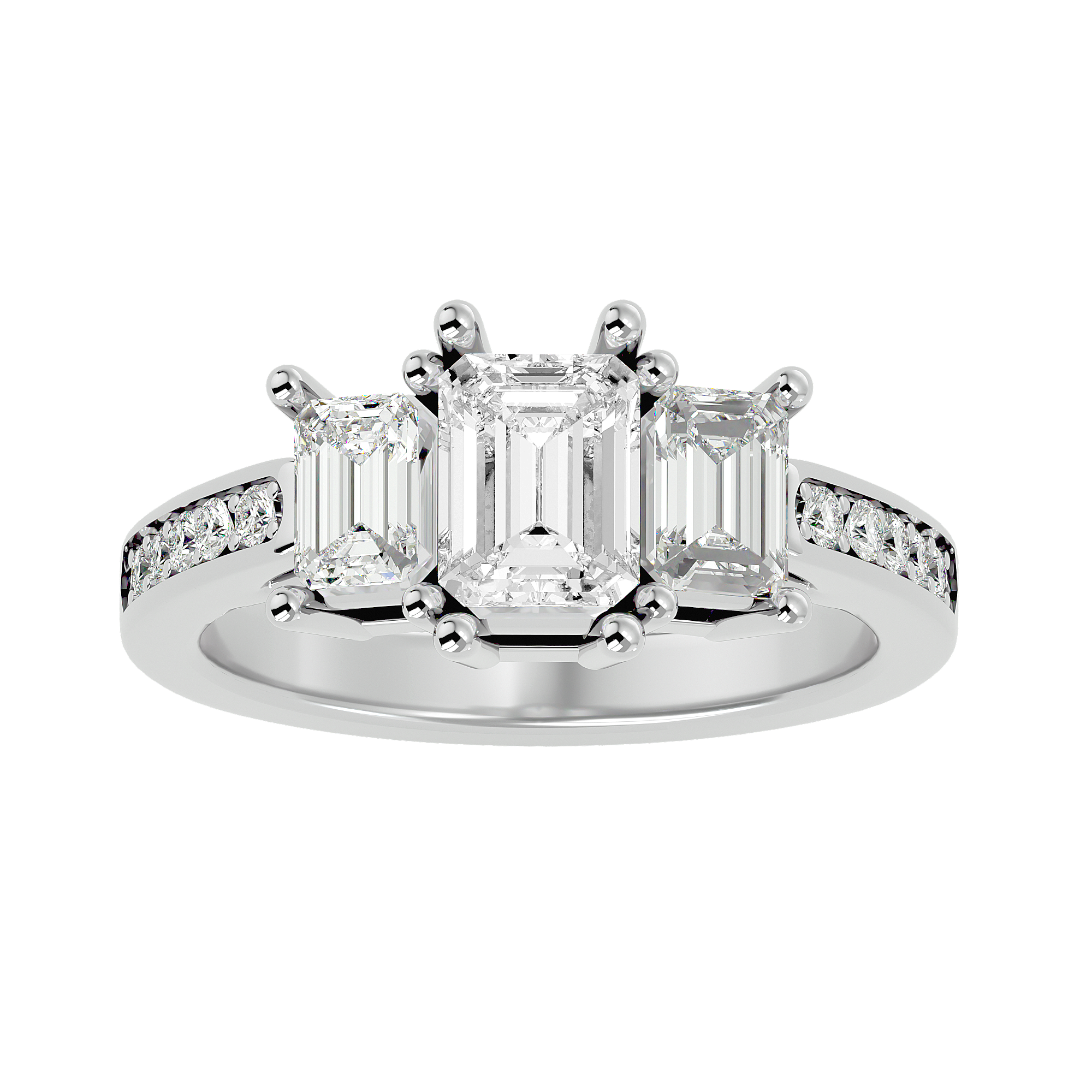 Egypt Diamond Three Stone Ring