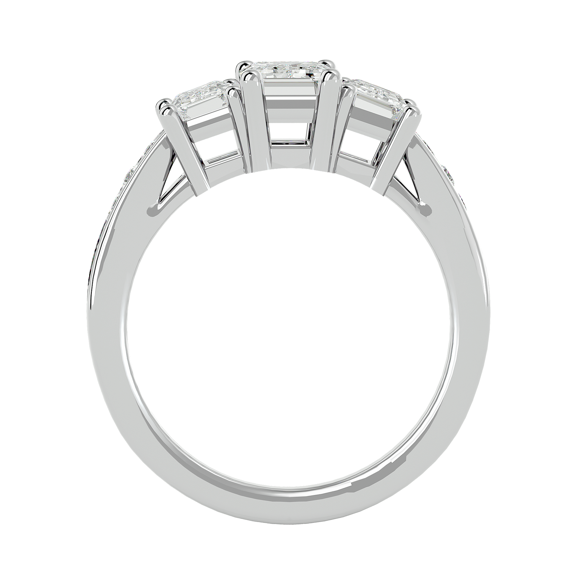 Egypt Diamond Three Stone Ring