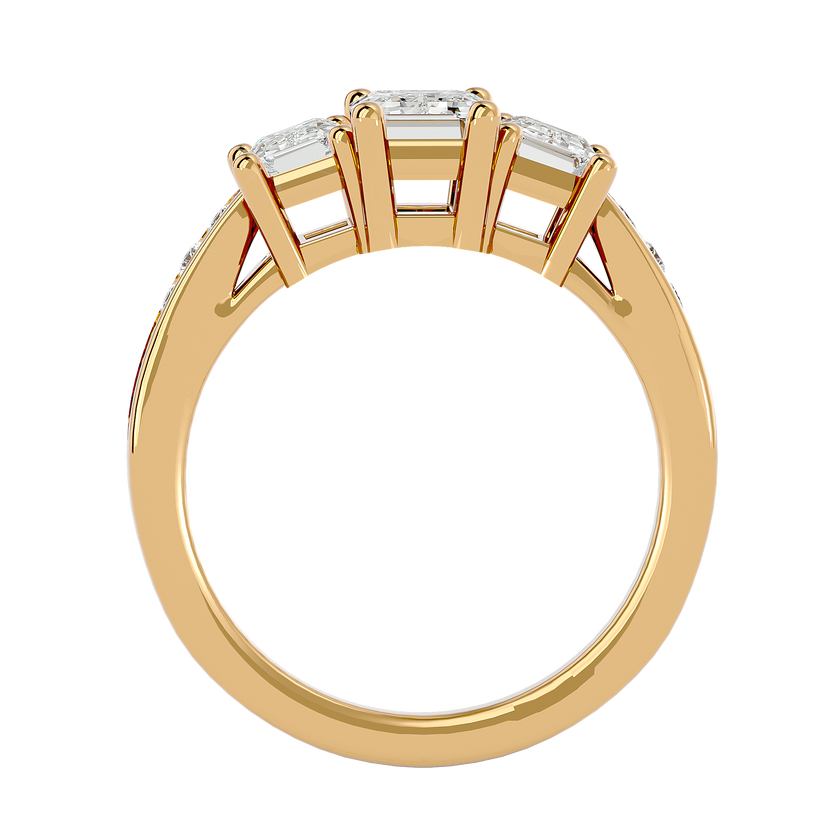 Egypt Diamond Three Stone Ring