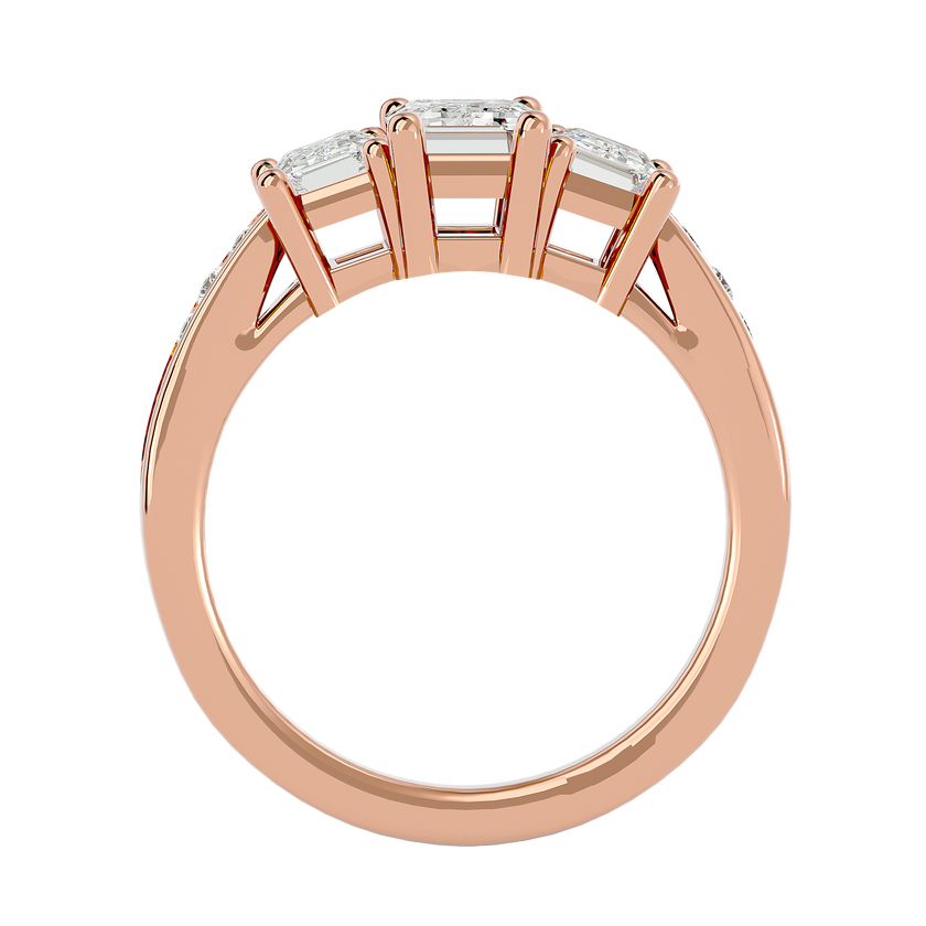 Egypt Diamond Three Stone Ring