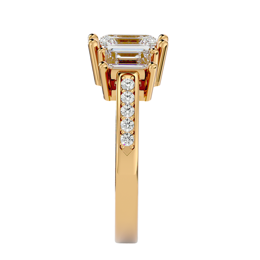 Egypt Diamond Three Stone Ring