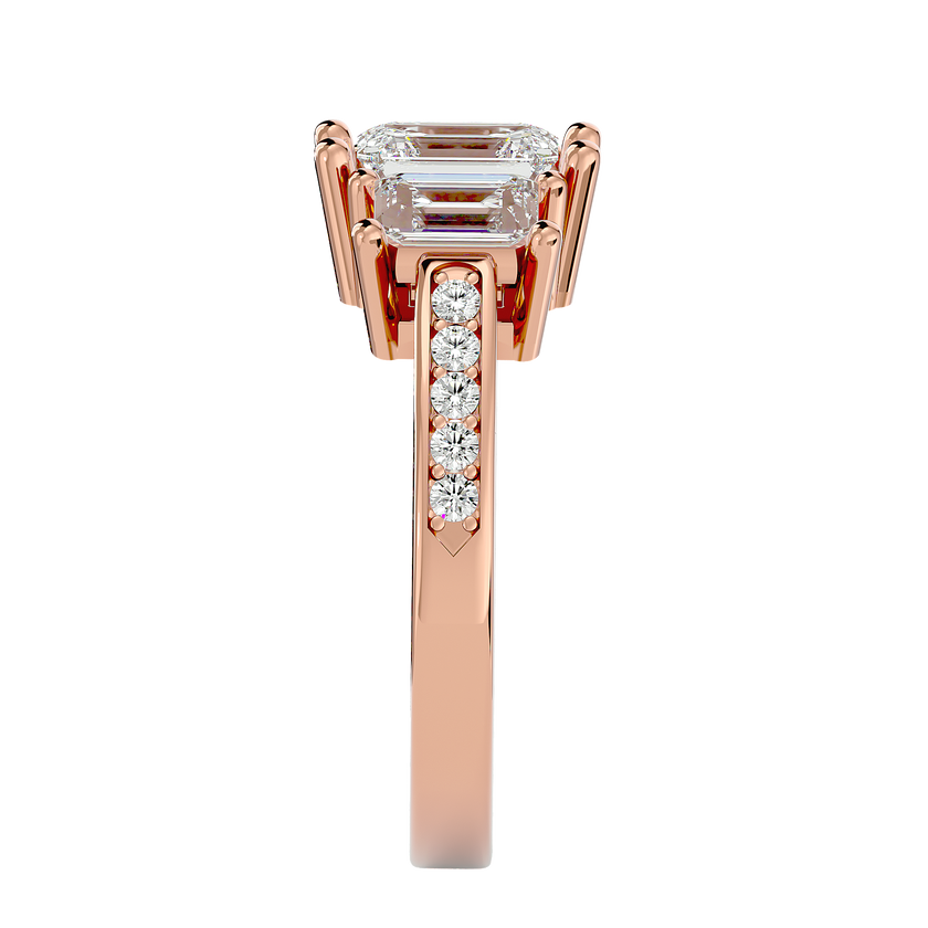 Egypt Diamond Three Stone Ring