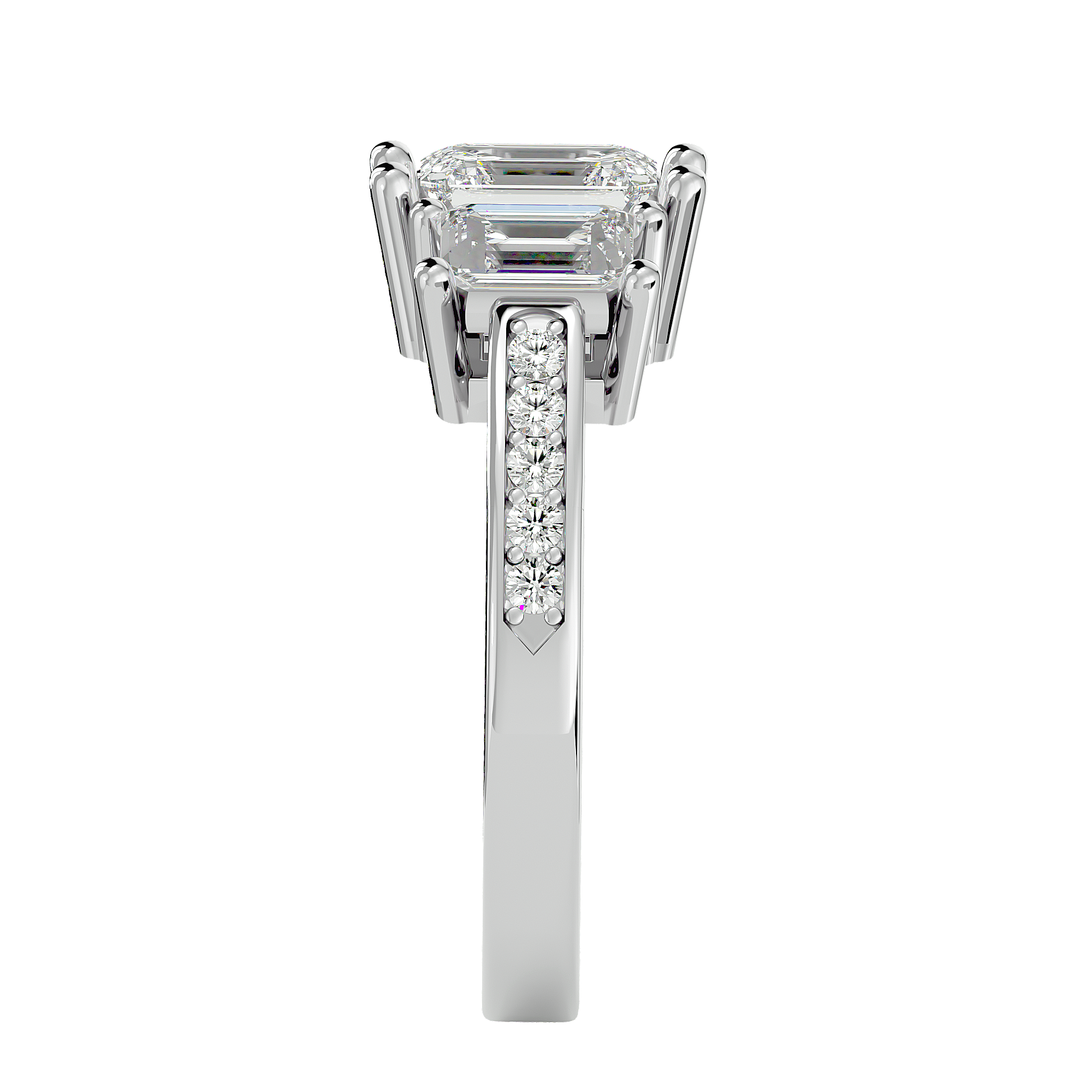 Egypt Diamond Three Stone Ring
