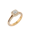 Eden Solitaire Halo Ring