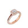 Eden Solitaire Halo Ring