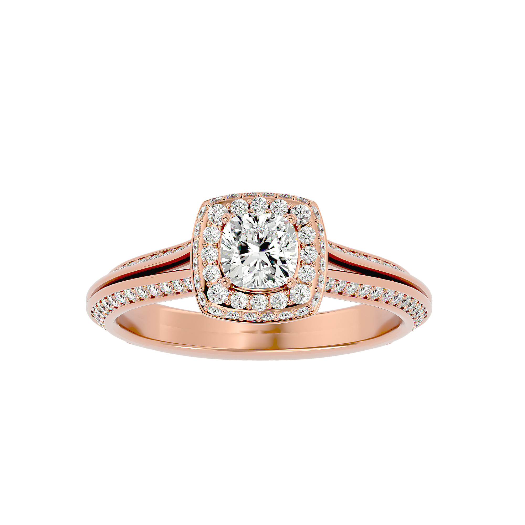 Eden Solitaire Halo Ring