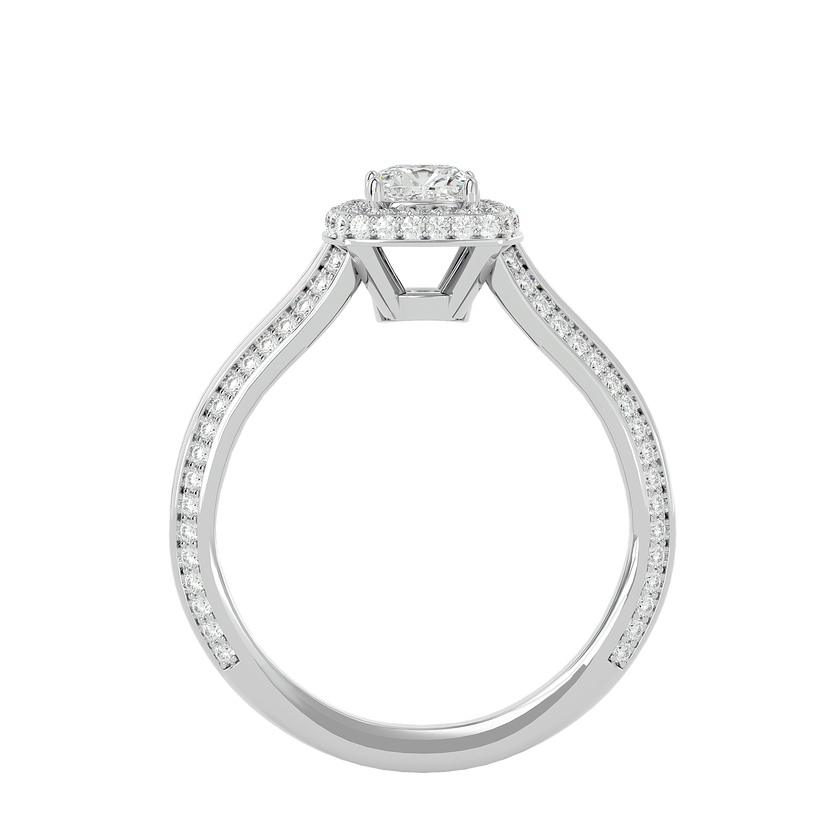 Eden Solitaire Halo Ring