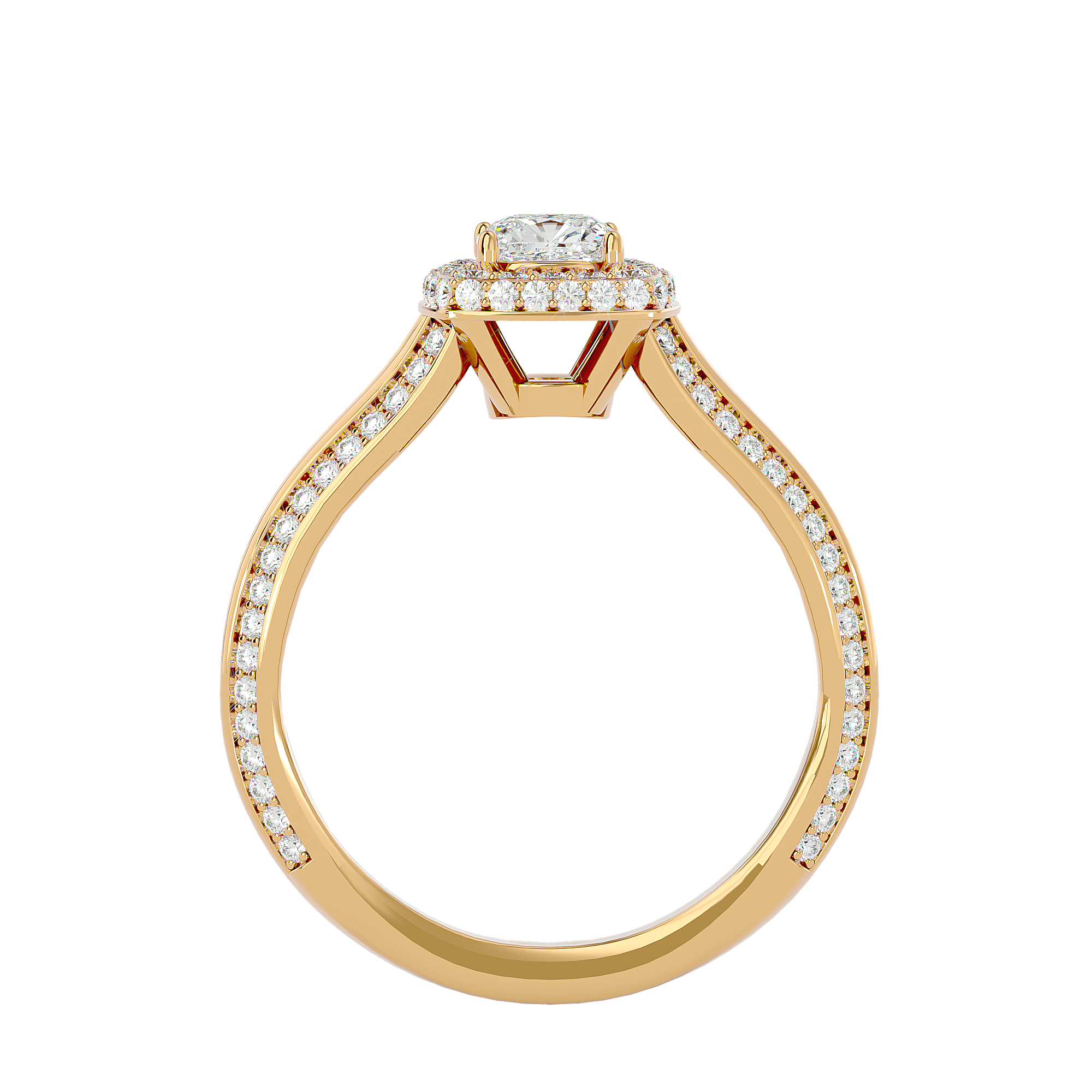 Eden Solitaire Halo Ring
