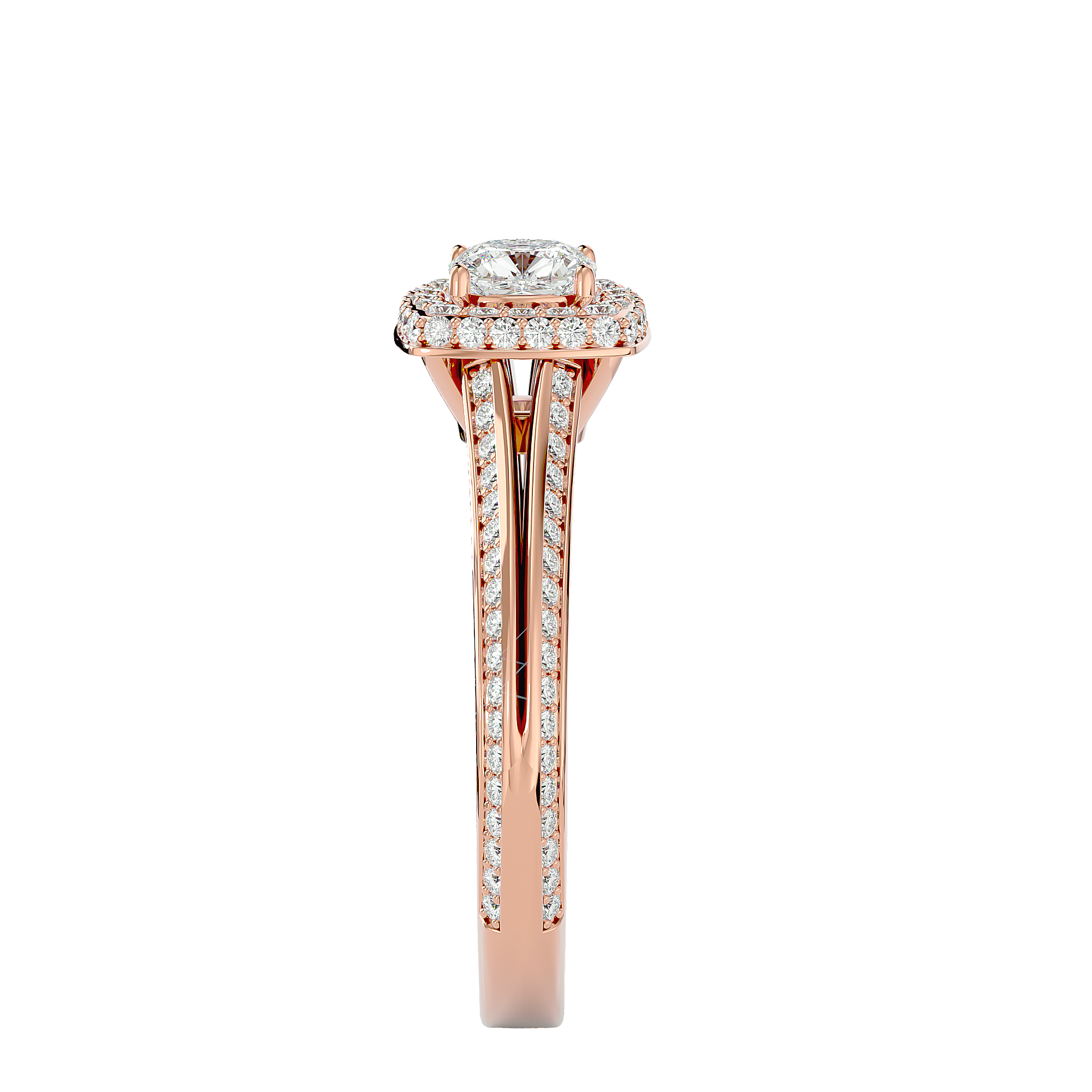 Eden Solitaire Halo Ring