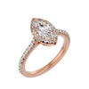 Evelyn Solitaire Halo Ring