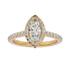 Evelyn Solitaire Halo Ring