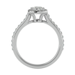 Evelyn Solitaire Halo Ring