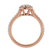 Evelyn Solitaire Halo Ring