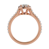 Evelyn Solitaire Halo Ring