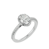 Rumi Solitaire Halo Ring