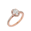 Rumi Solitaire Halo Ring
