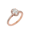 Rumi Solitaire Halo Ring