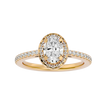 Rumi Solitaire Halo Ring