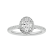 Rumi Solitaire Halo Ring