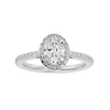 Rumi Solitaire Halo Ring