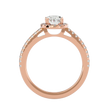 Rumi Solitaire Halo Ring