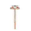 Rumi Solitaire Halo Ring