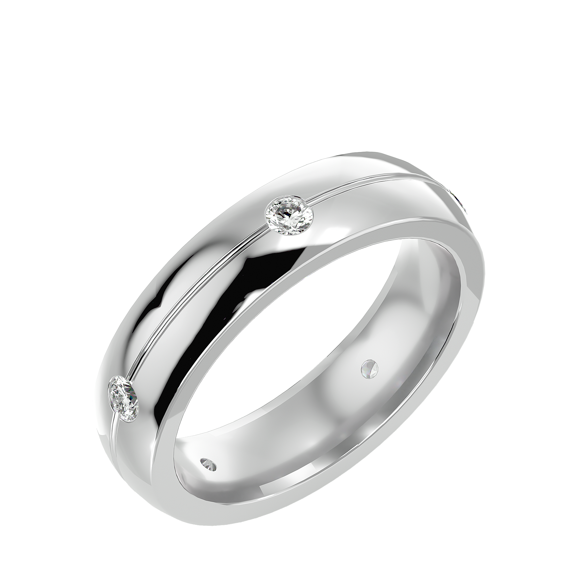 Geraldo Diamond Mens Ring