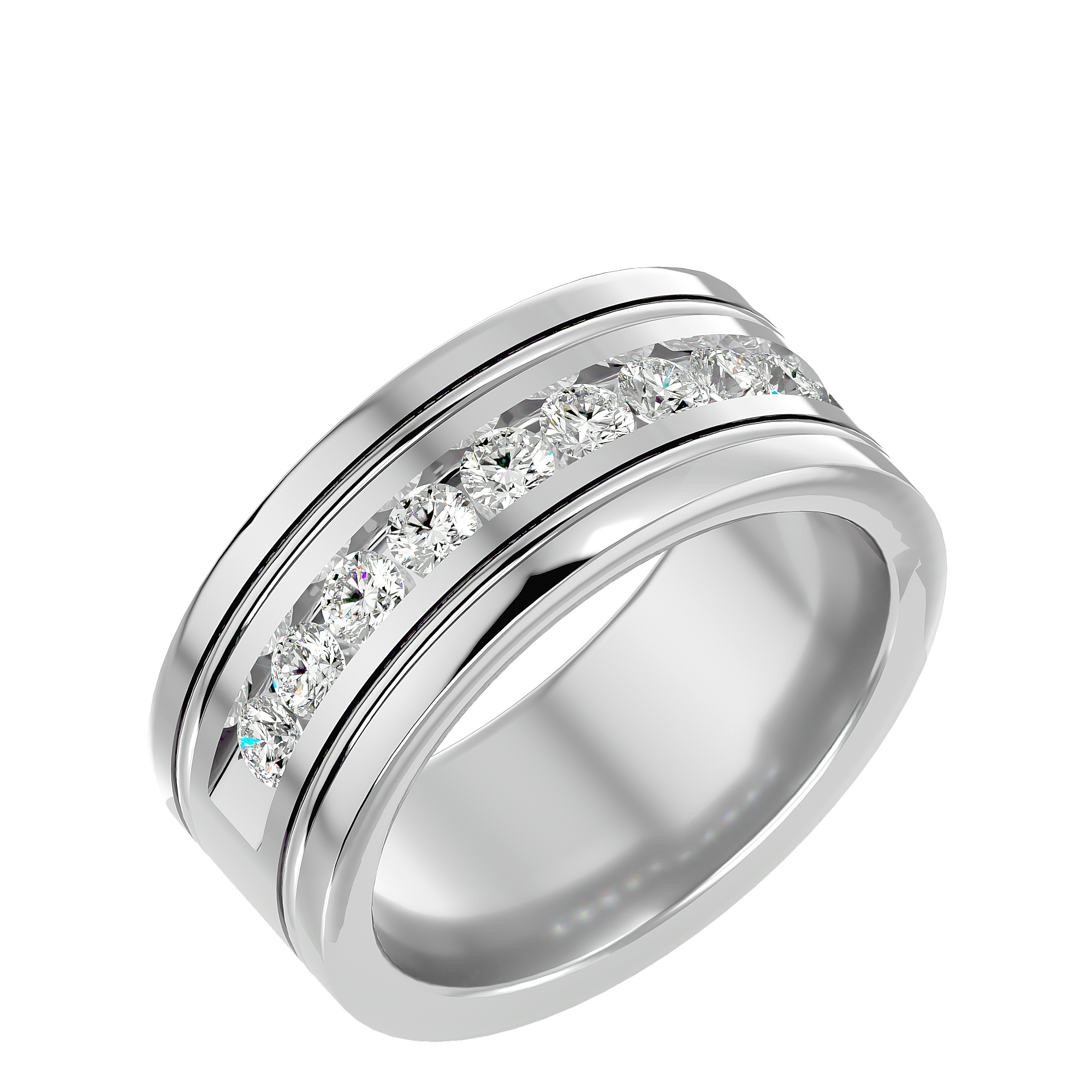 George Diamond Mens Ring