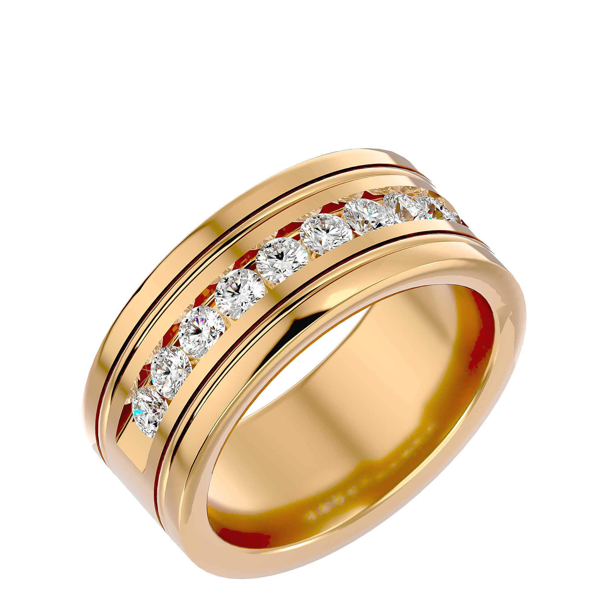 George Diamond Mens Ring