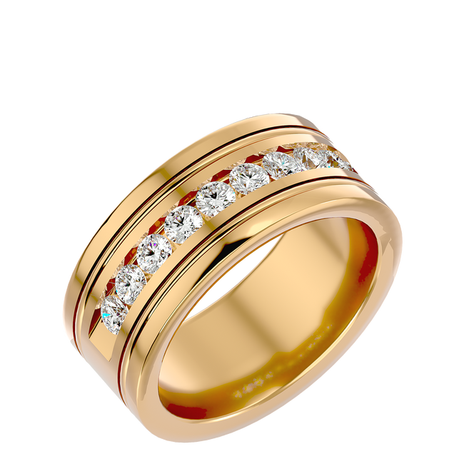 George Diamond Mens Ring
