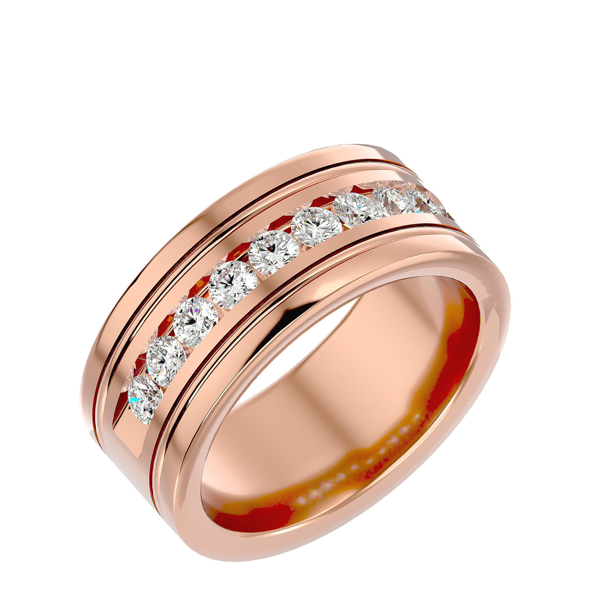George Diamond Mens Ring
