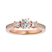Zainab Diamond Three Stone Ring