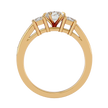 Zainab Diamond Three Stone Ring