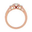 Zainab Diamond Three Stone Ring