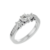 Zainab Diamond Three Stone Ring
