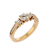 Zainab Diamond Three Stone Ring