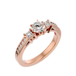 Zainab Diamond Three Stone Ring