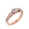 Zainab Diamond Three Stone Ring