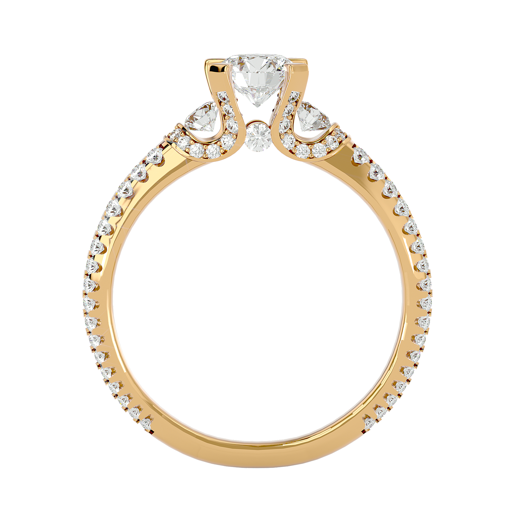 Kataleya Diamond Three Stone Ring