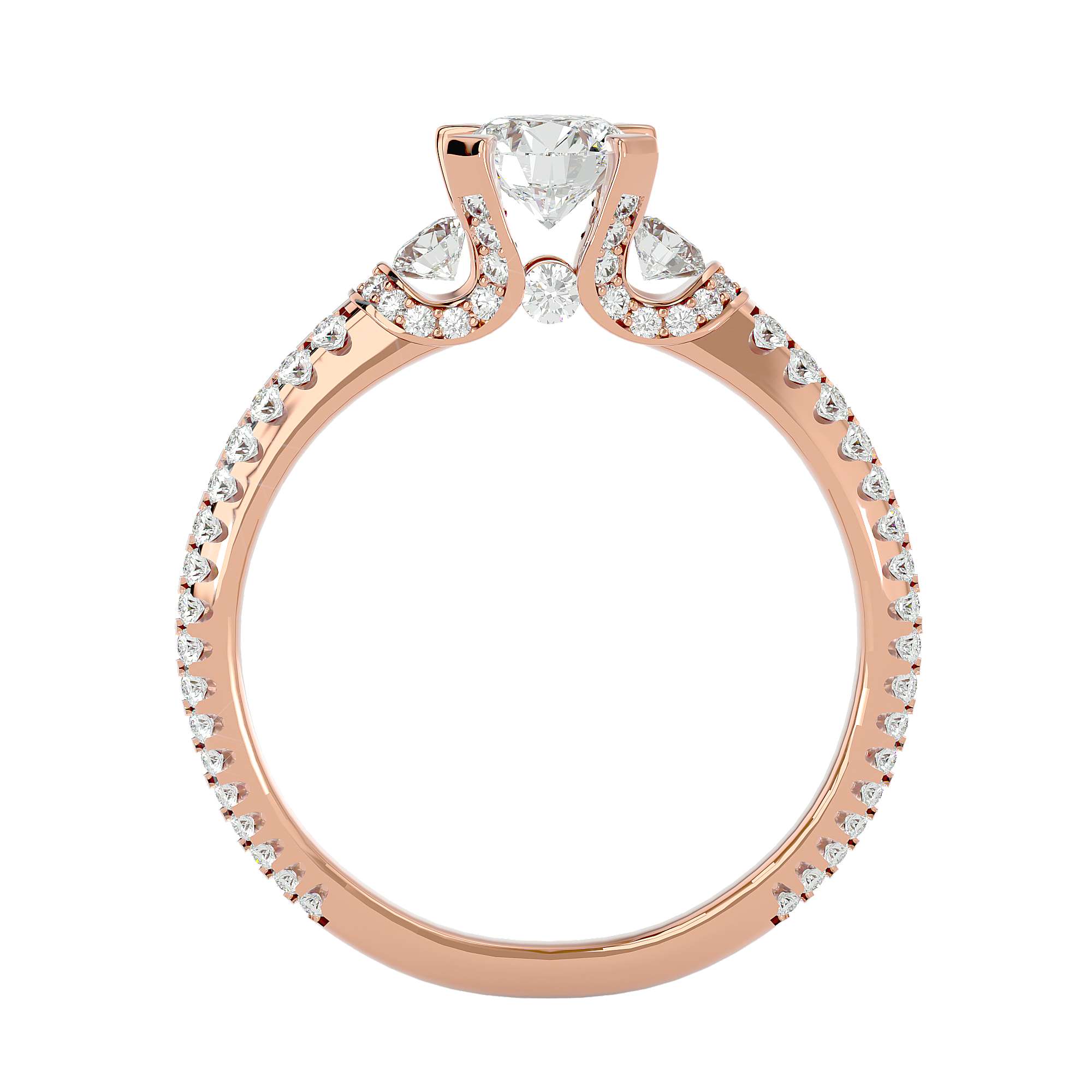 Kataleya Diamond Three Stone Ring