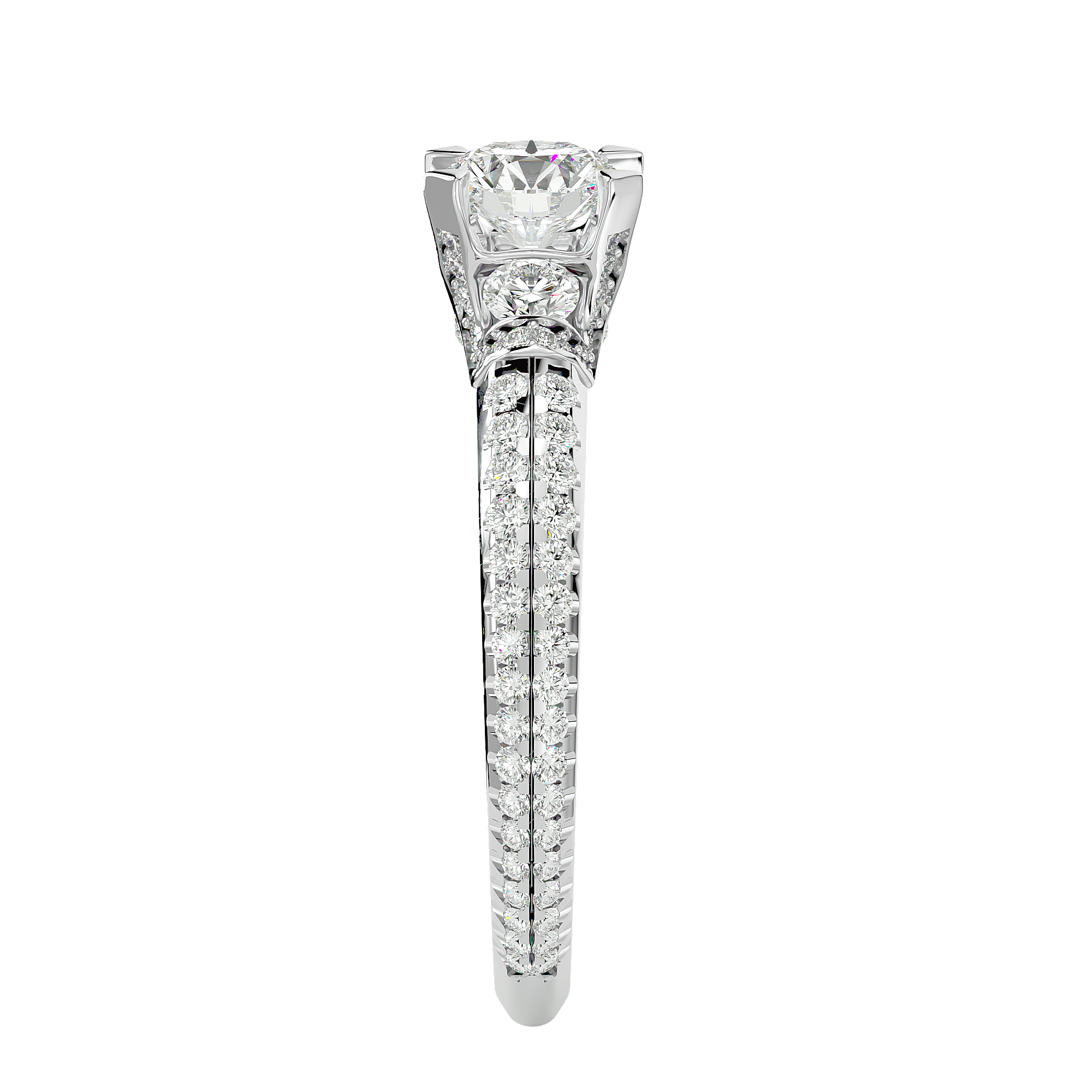 Kataleya Diamond Three Stone Ring
