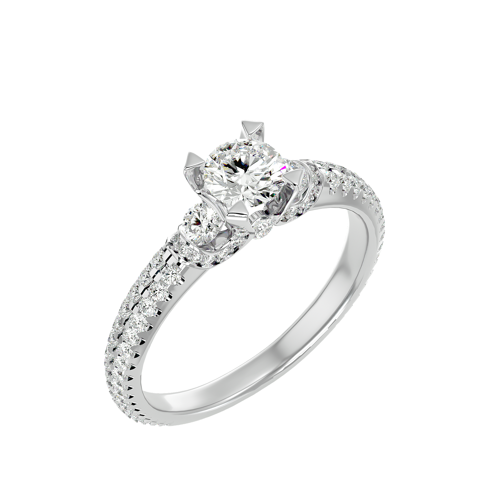 Kataleya Diamond Three Stone Ring