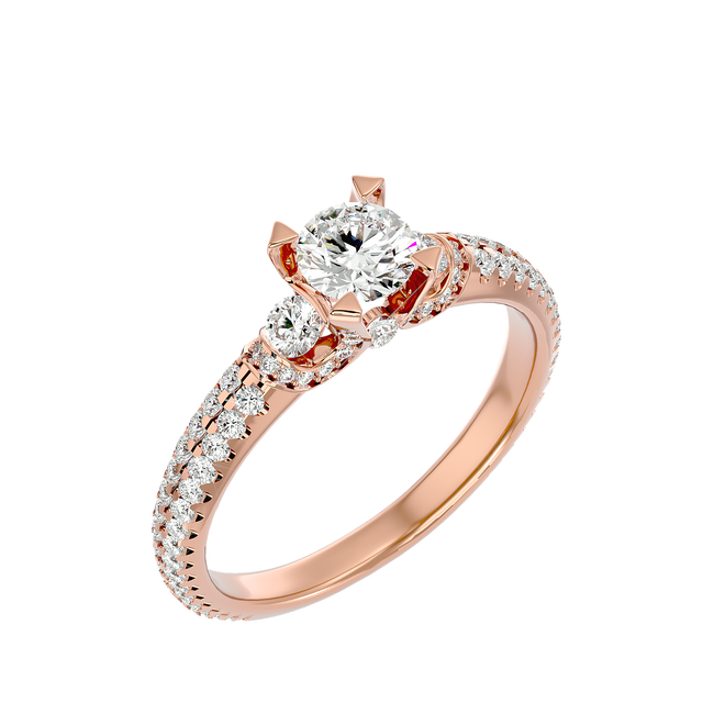 Kataleya Diamond Three Stone Ring
