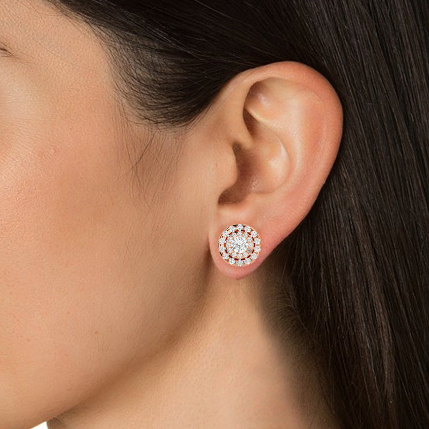 Bernice Solitaire Earring