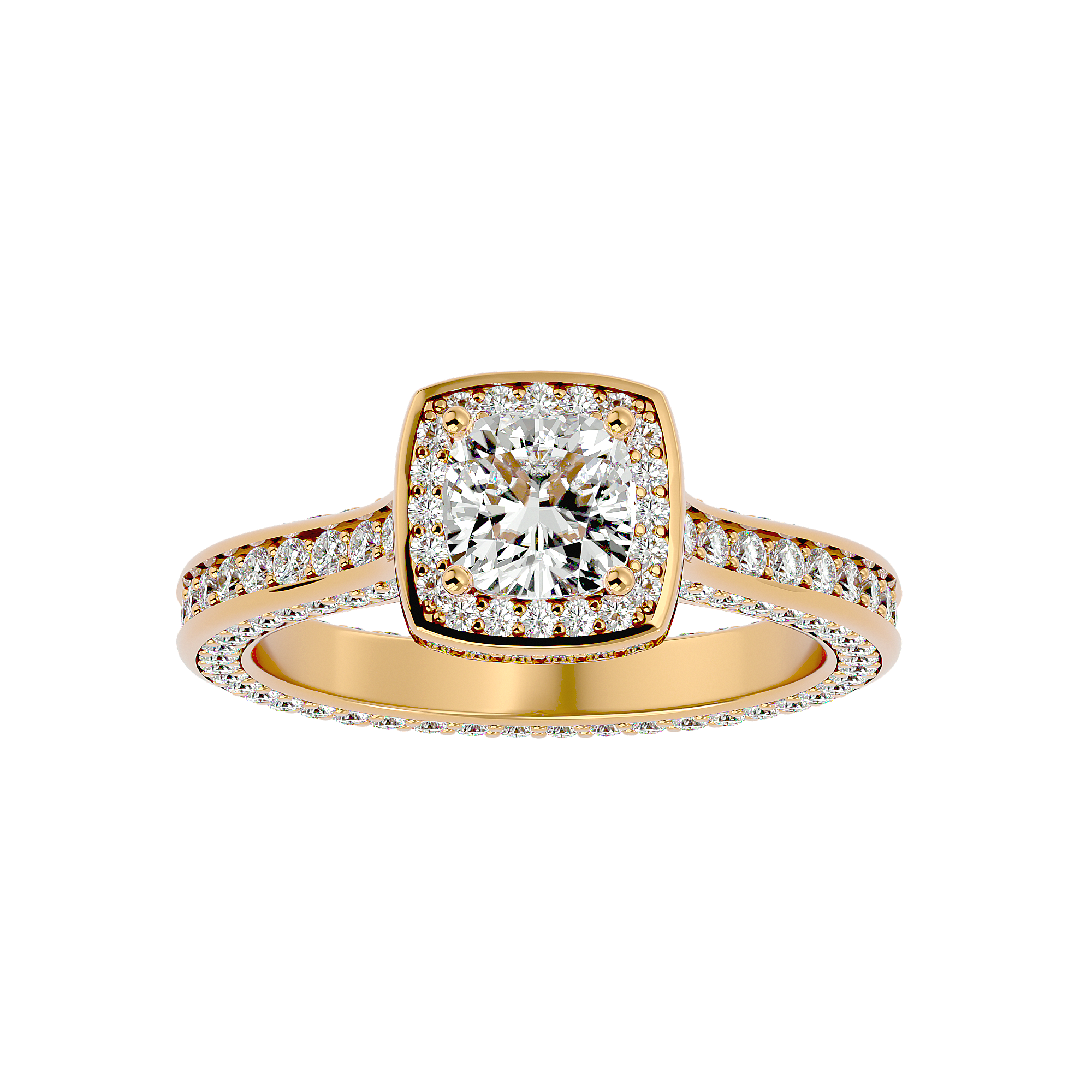 Eloise Solitaire Halo Ring