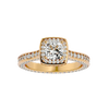Eloise Solitaire Halo Ring