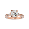 Eloise Solitaire Halo Ring
