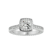 Eloise Solitaire Halo Ring